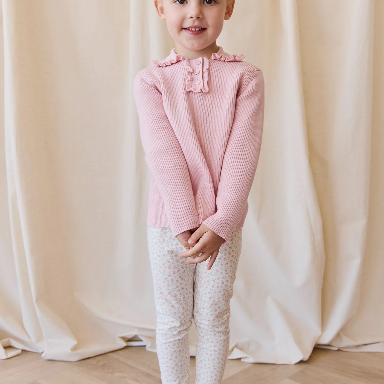 Organic Cotton Everyday Legging - Posy Garden Pink