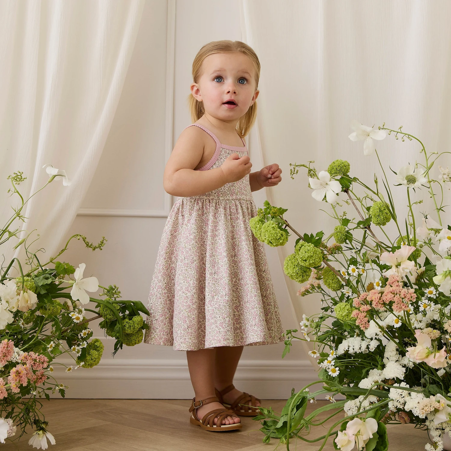 Organic Cotton Samantha Dress - Tully Mauve