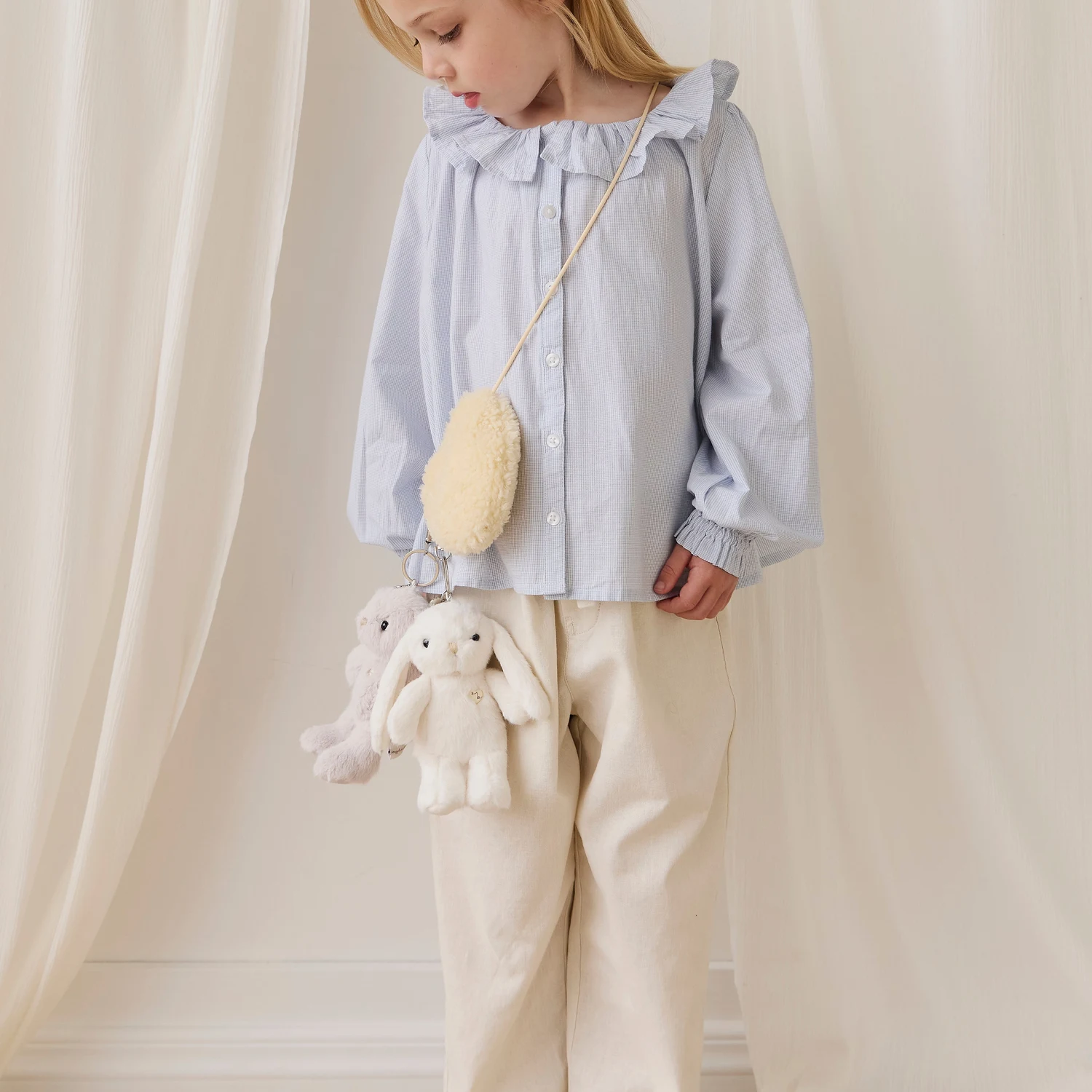 Snuggle Bunnies - Penelope Keyring - Beige