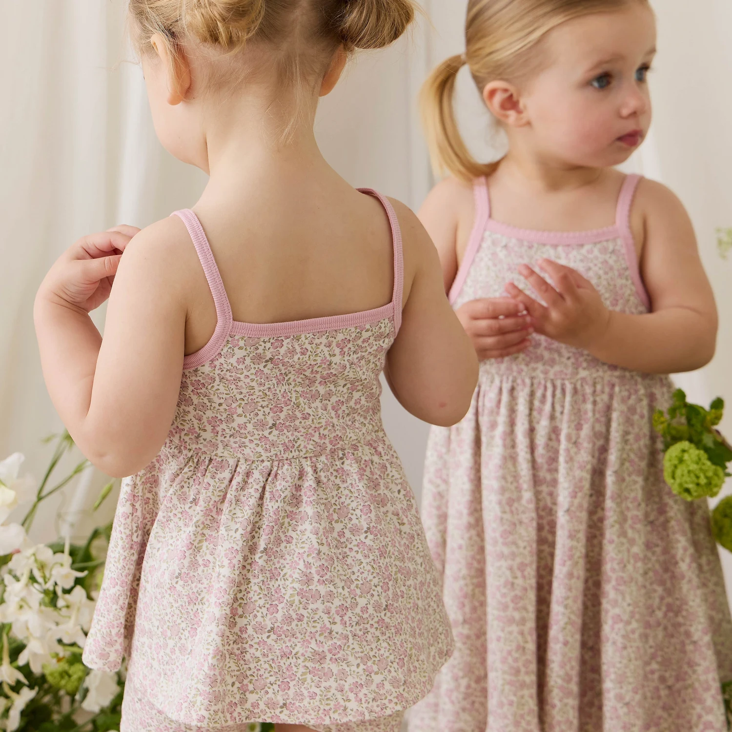 Organic Cotton Samantha Dress - Tully Mauve