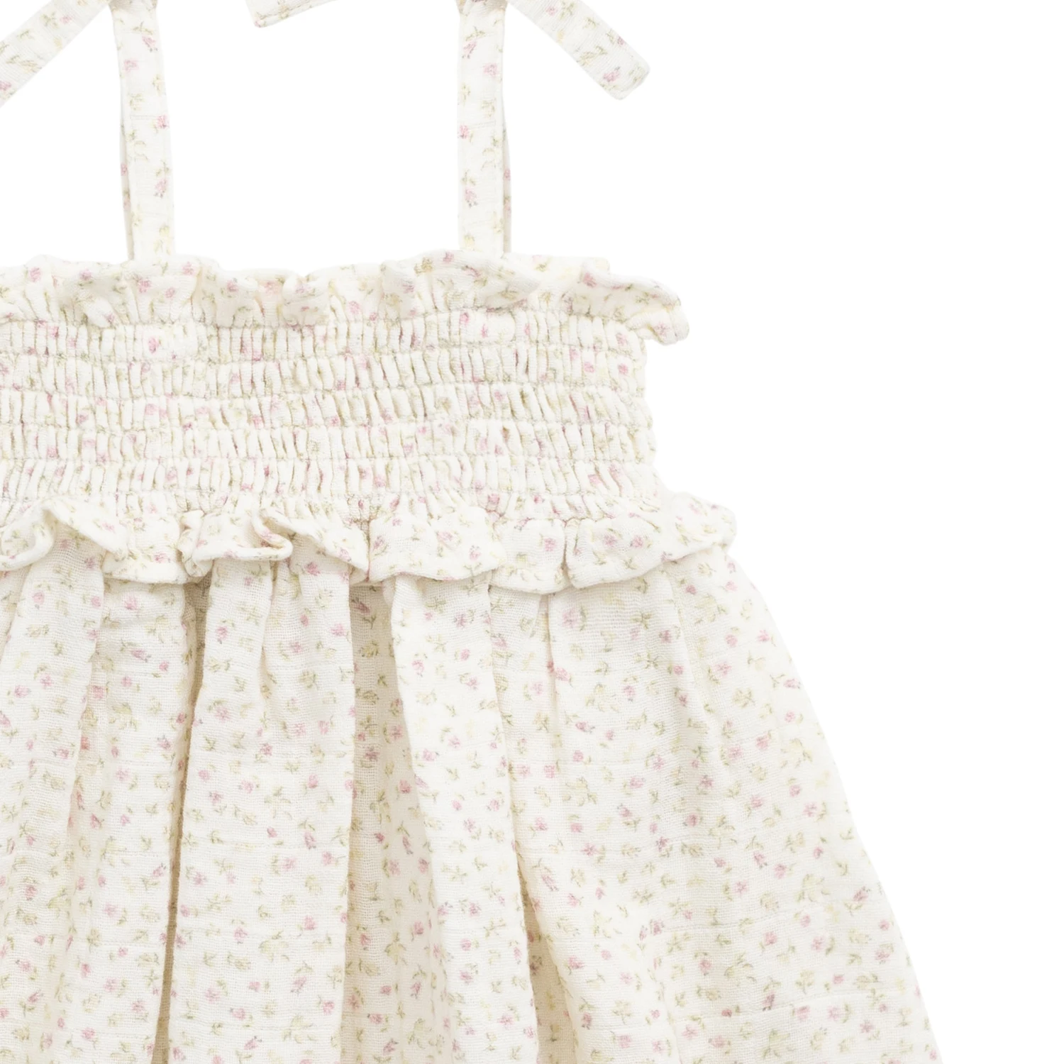 Organic Cotton Muslin Cleo Dress - Pippa Pink