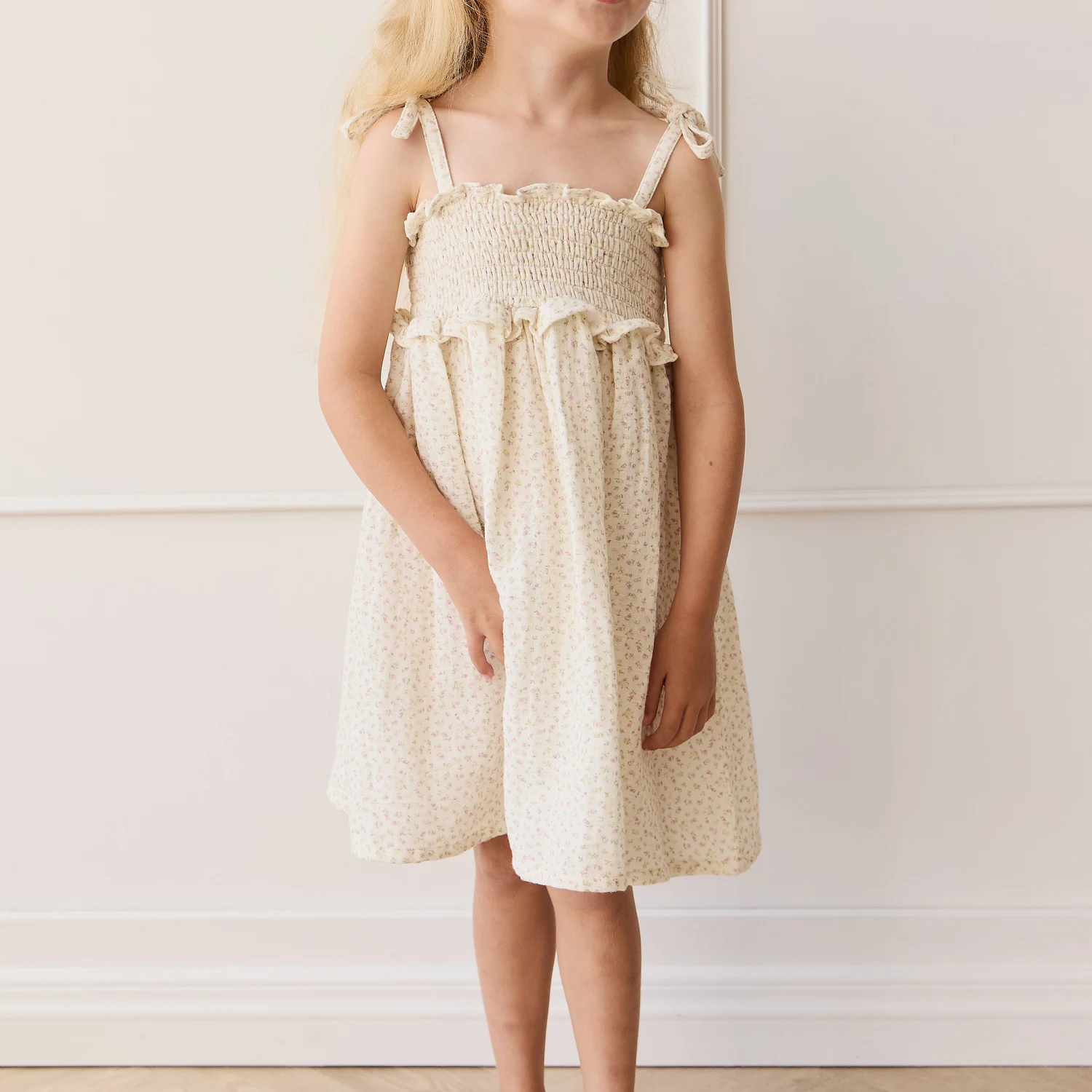 Organic Cotton Muslin Cleo Dress - Pippa Pink