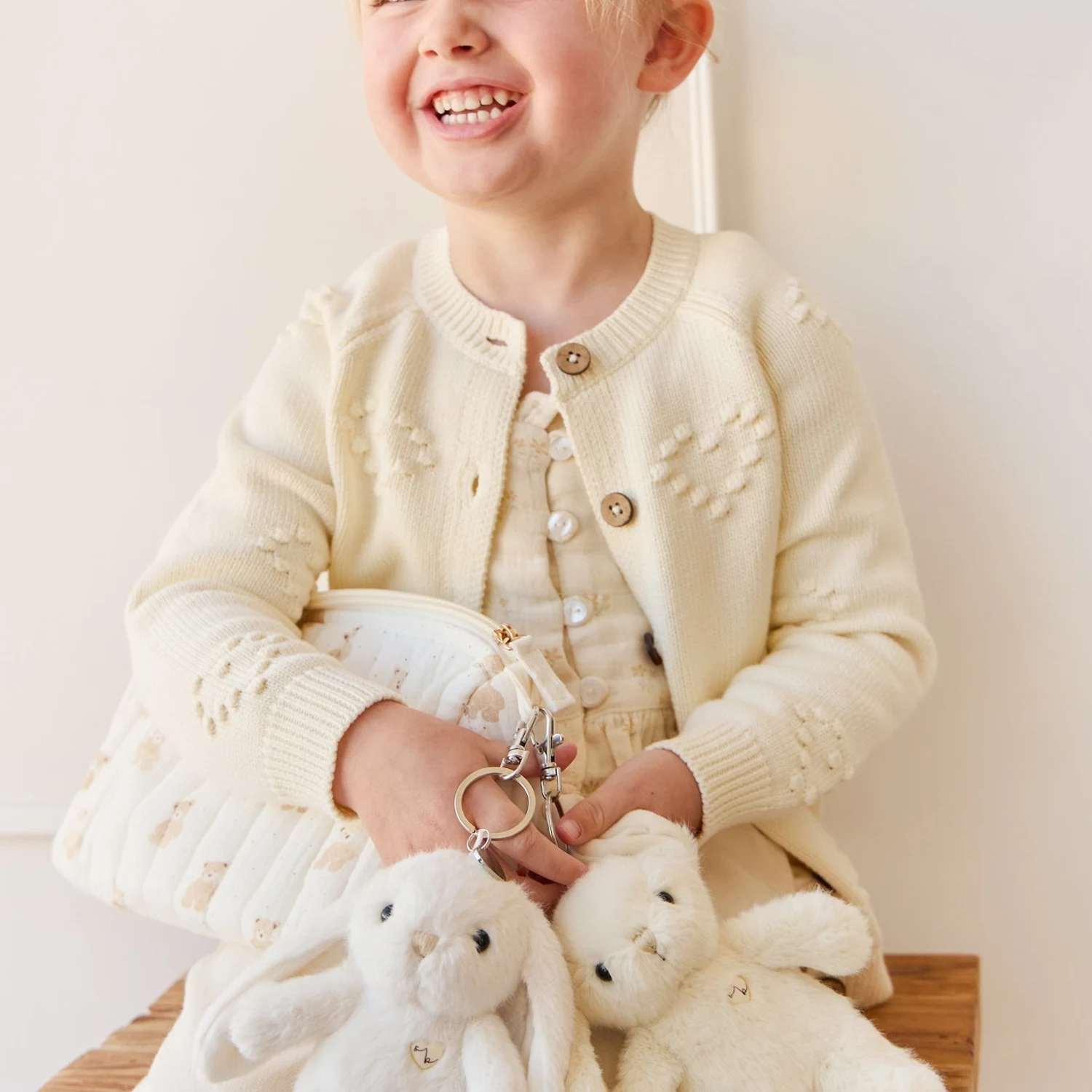 Snuggle Bunnies - Penelope Keyring - Sunshine