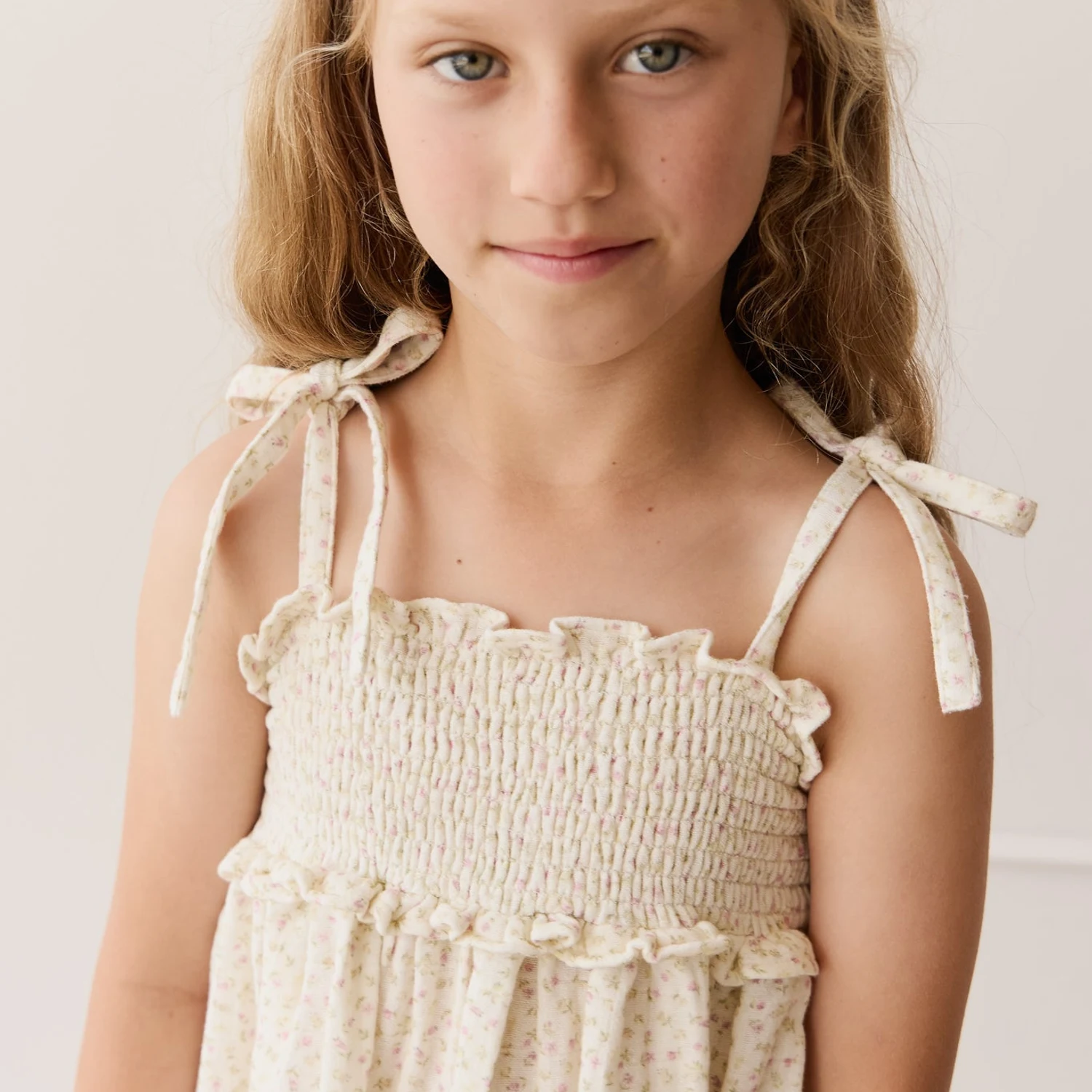 Organic Cotton Muslin Cleo Dress - Pippa Pink