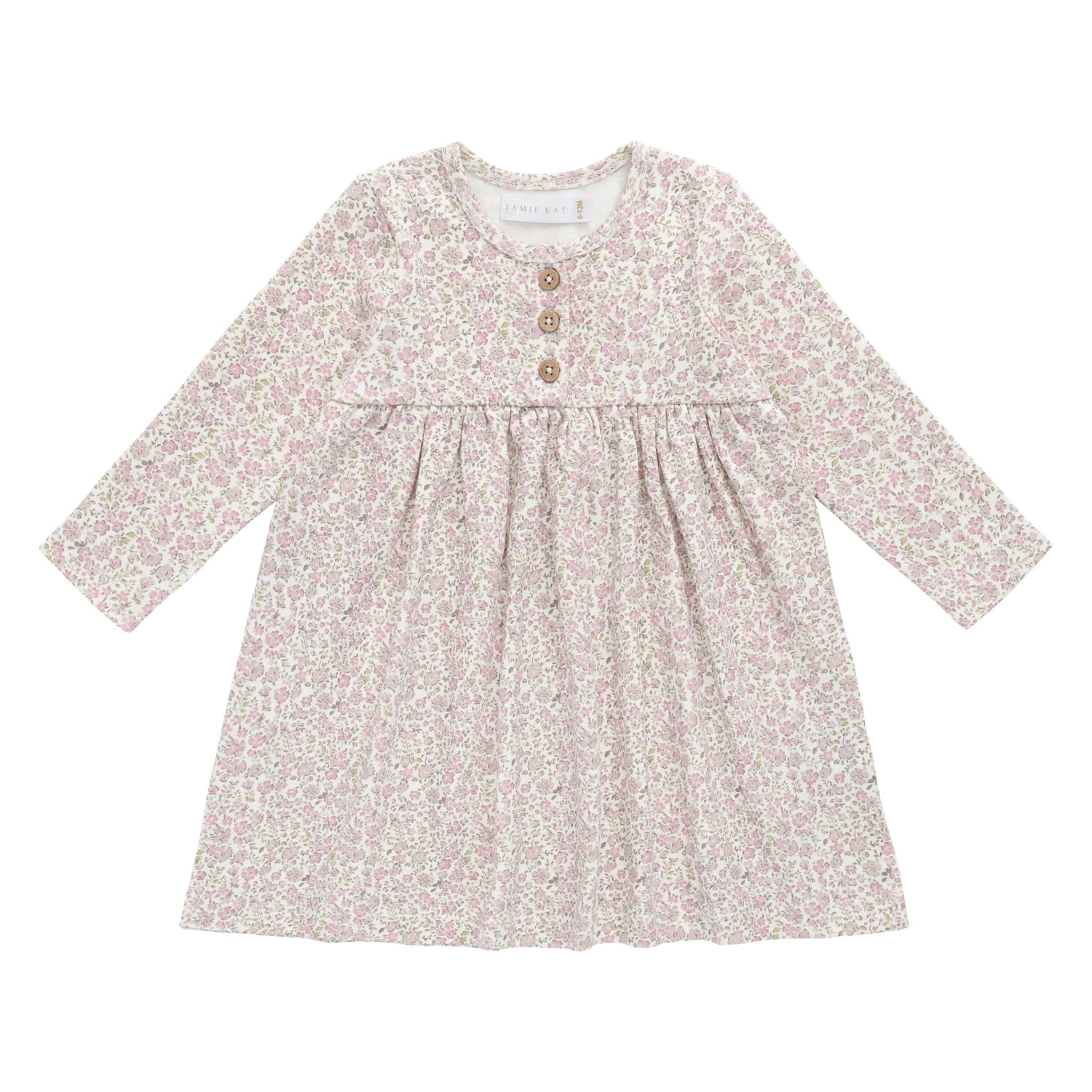 Organic Cotton Bridget Dress - Tully Mauve
