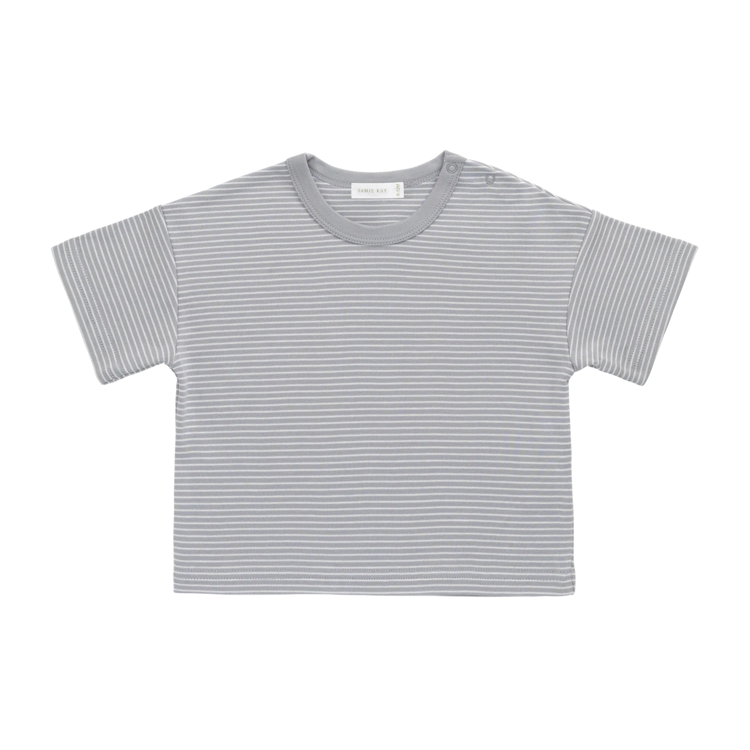 Pima Cotton Wesley Tee - Fine Stripe Missouri/Parchment