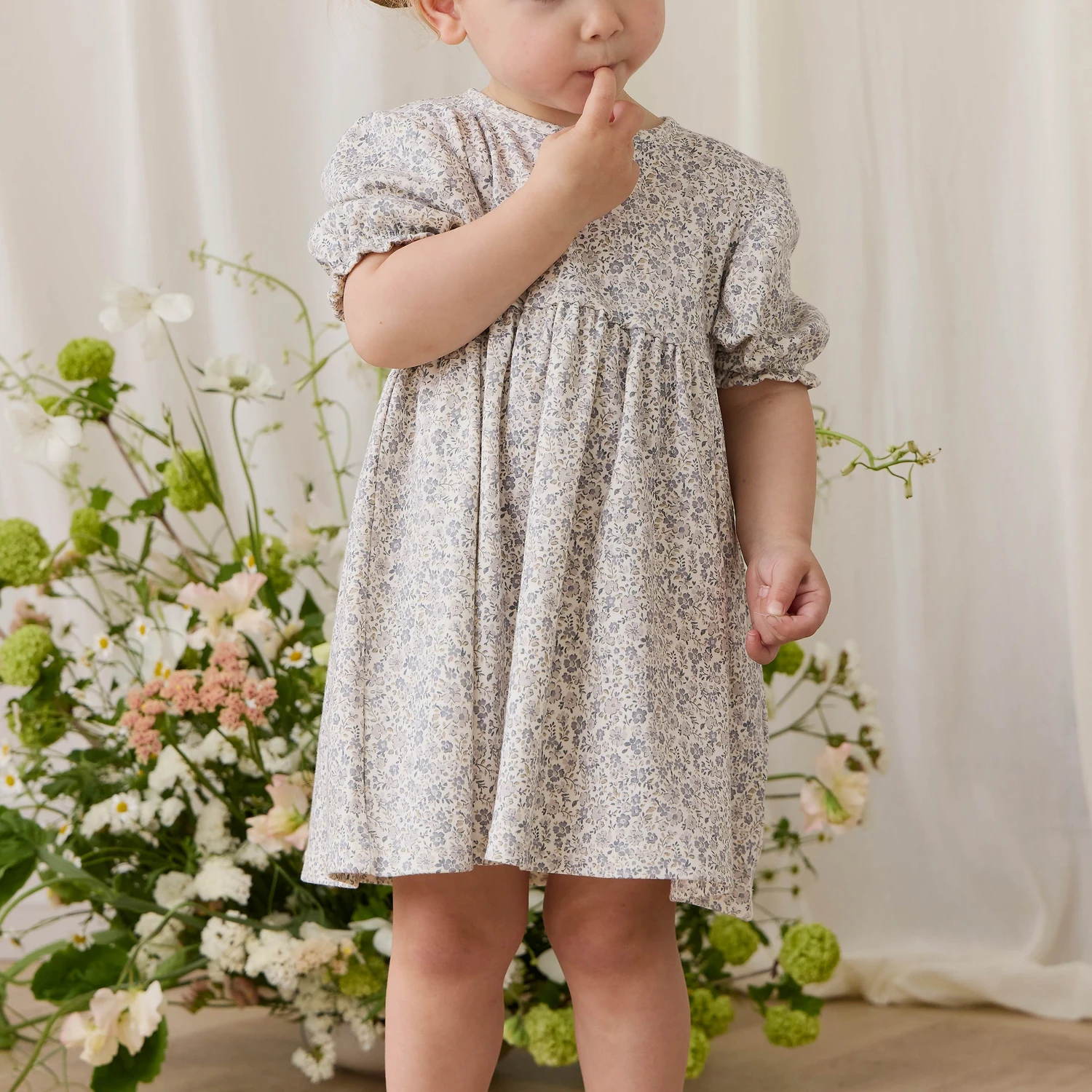 Organic Cotton Penny Dress - Tully Grey