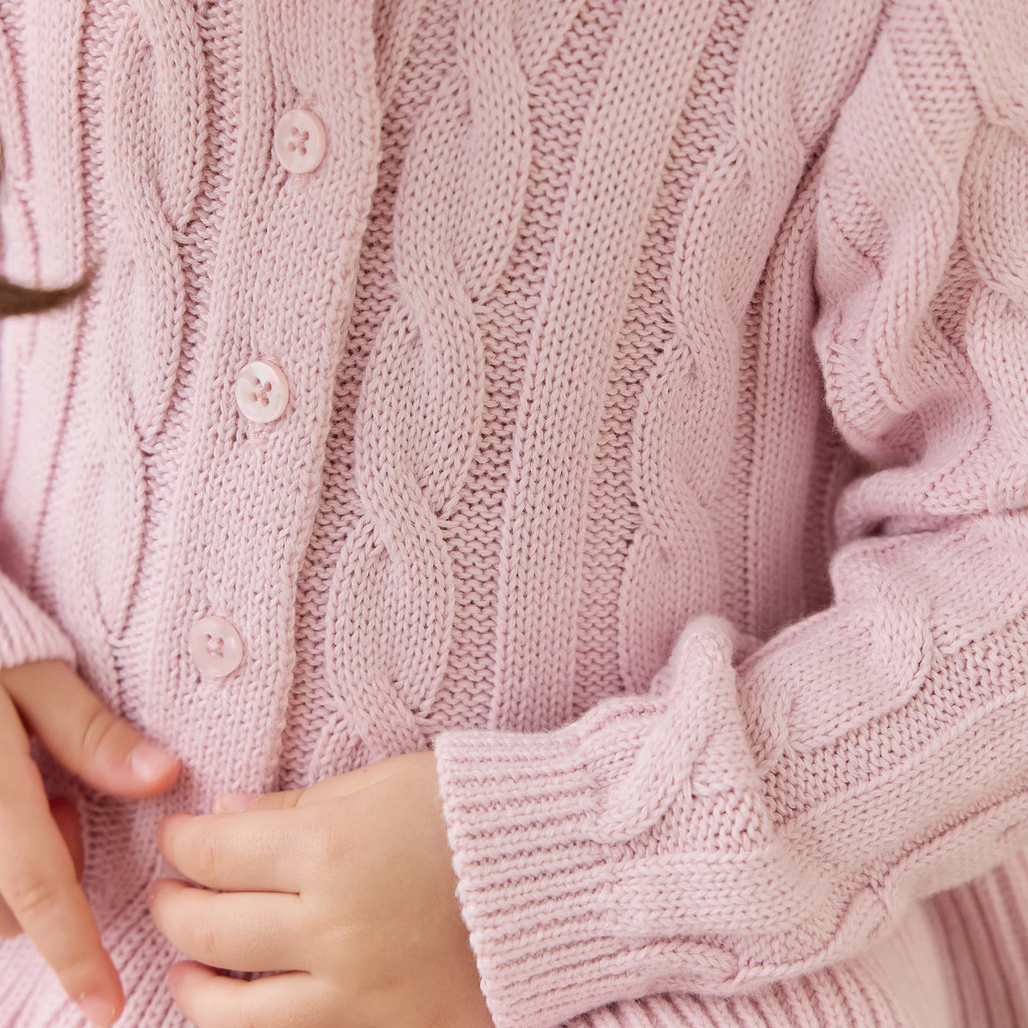 Harriet Cardigan - Frosted Petal
