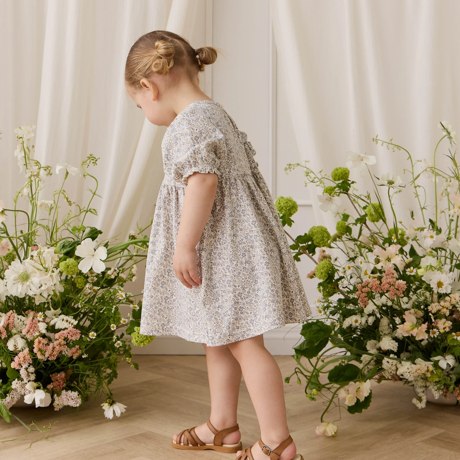 Organic Cotton Penny Dress - Tully Grey