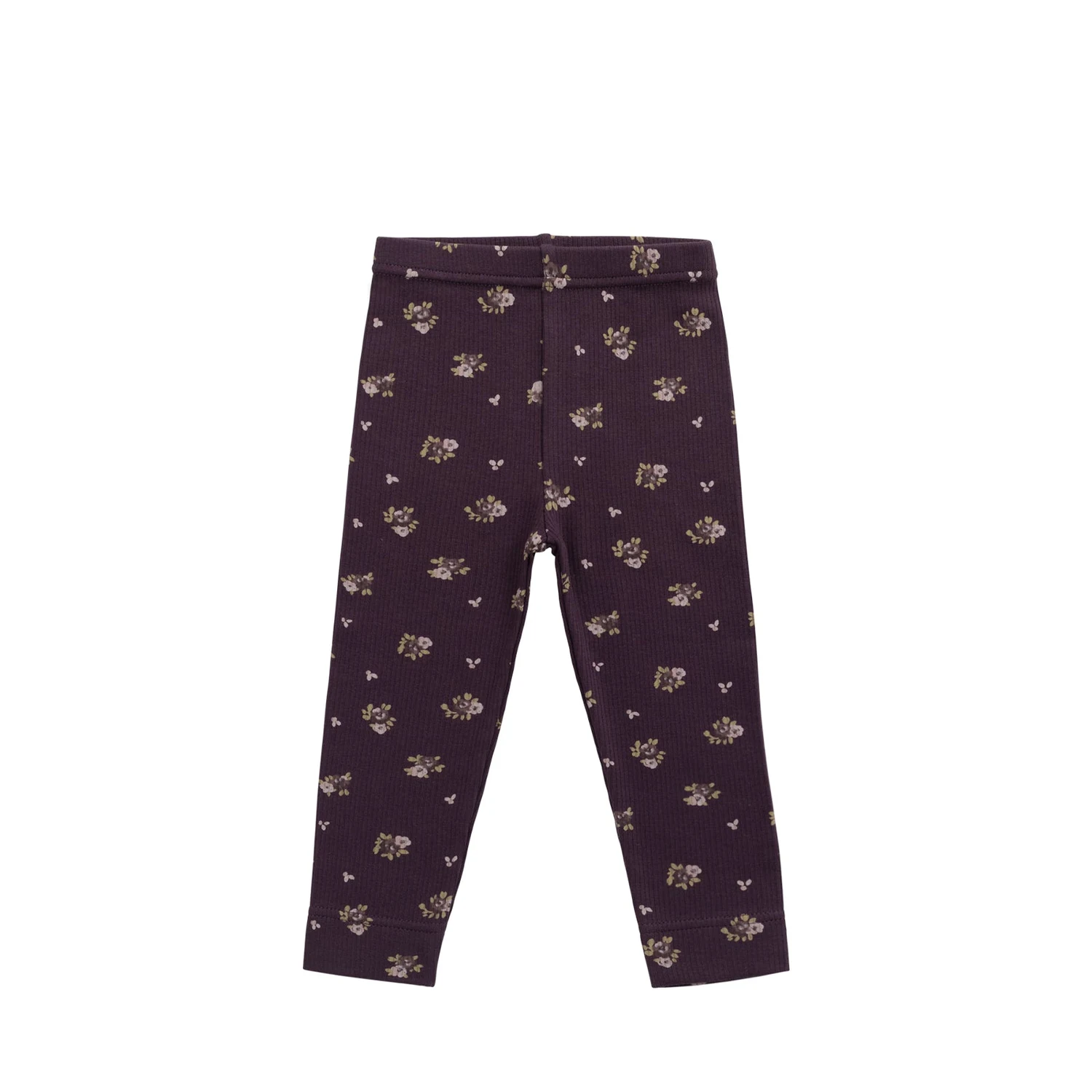 Organic Cotton Fine Rib Legging - Simone Huckleberry
