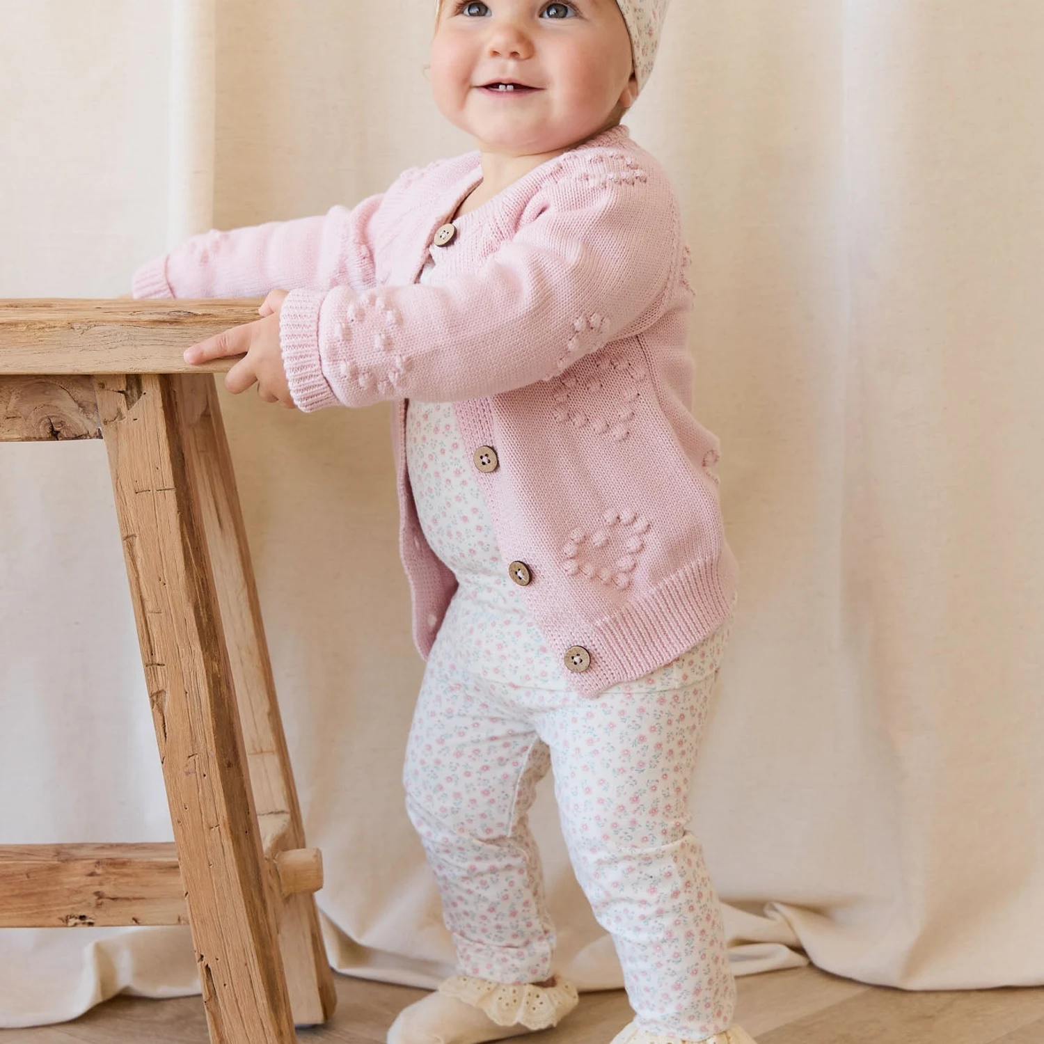 Organic Cotton Everyday Legging - Posy Garden Pink