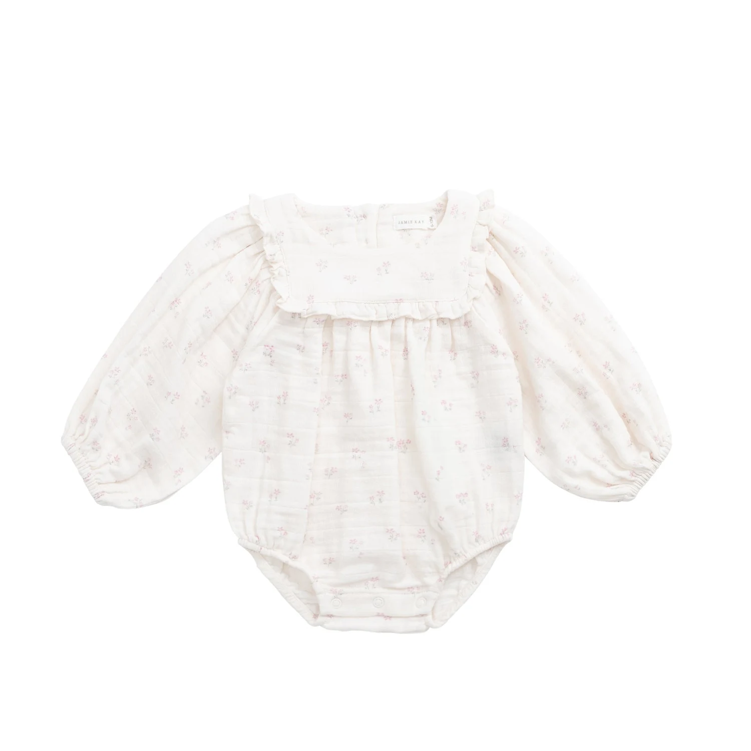 Organic Cotton Muslin Frances Playsuit - Pauline Pink