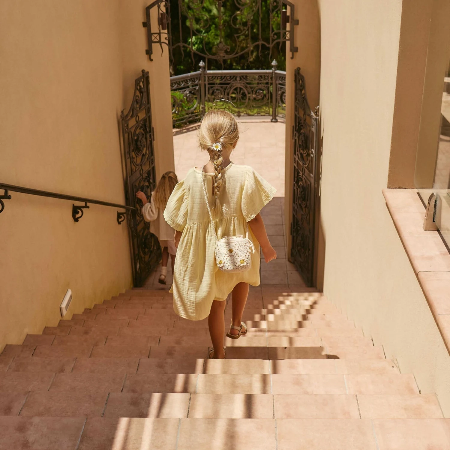 Organic Cotton Muslin Phillipa Dress - Sunshine
