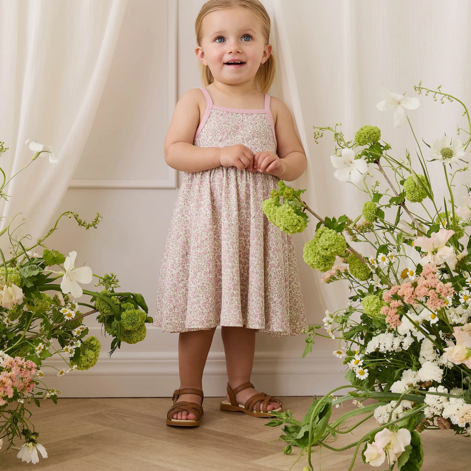 Organic Cotton Samantha Dress - Tully Mauve